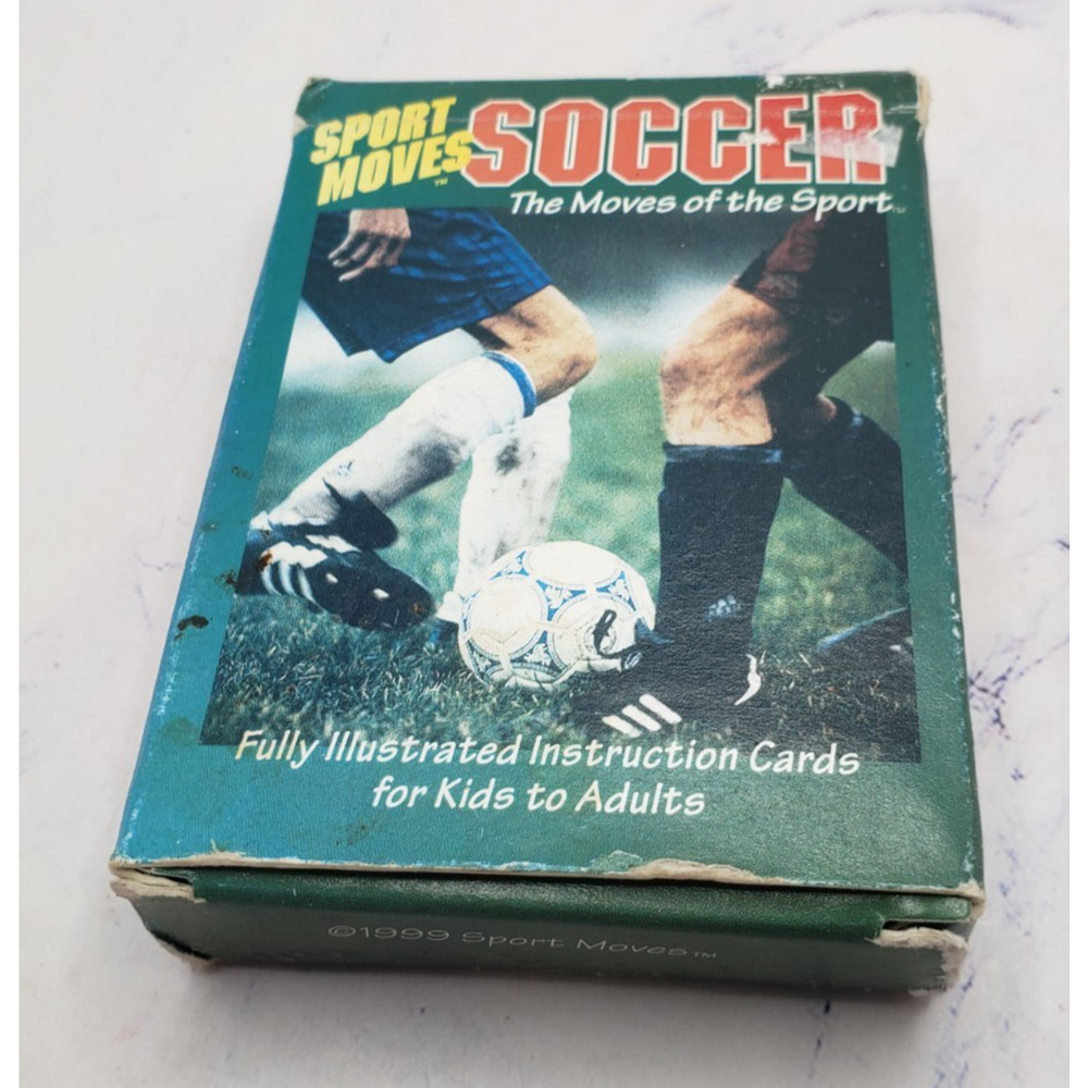 Sport Moves Soccer Illustrated Instruction Set of 54 Cards 1999
